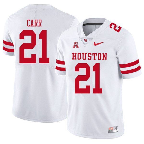 2018 Men #21 Patrick Carr Houston Cougars College Football Jerseys Sale-White